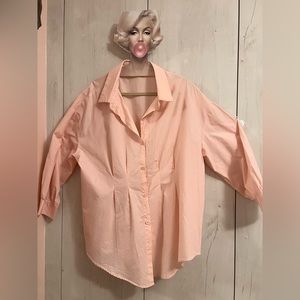 Light pink cotton tunic shirt